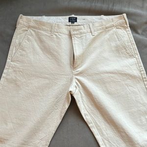 J.Crew White Brush Cotton | Never Worn | Like New | 100% Cotton | Size 35W x 32L